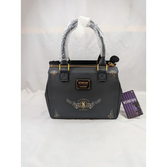 Loungefly Wednesday Typewriter Crossbody Bag NWT - Picture 3 of 11